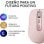 Logitech MX Anywhere 3S Mouse wireless Bluetooth compatto silenzioso 8000 DPI Rosa