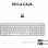Logitech MX Keys S Teclado Inalámbrico Perfil Bajo Escritura Fluida Precisa Silenciosa Gris Claro