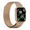 Orologio Smartwatch DCU Tecnologic Colourful 2 Gold con cinturini in metallo dorato e silicone rosa