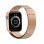 DCU Tecnologic Colorful 2 Reloj Smartwatch Dorado con Correas Metal Dorada y Silicona Rosa
