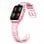 DCU Tecnologic Montre Connectée 4G GPS 1,69" IPS Rose Étanche IP67 Bouton SOS Enfant