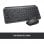 Logitech MX Keys Mini Kabellose Bluetooth-Tastatur Graphit QWERTZ Deutsch