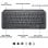 Logitech MX Keys Mini Kabellose Bluetooth-Tastatur Graphit QWERTZ Deutsch