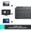 Logitech MX Keys Mini Kabellose Bluetooth-Tastatur Graphit QWERTZ Deutsch