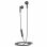 Auriculares Celly UP1100 com cabo USB-C preto para chamadas e música