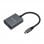 Aisens A109-0691 Conversor USB-C Macho para VGA Fêmea 15cm Cinzento