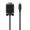 Aisens A109-0693 Câble convertisseur USB-C mâle vers VGA mâle 1,8 m noir