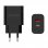 Aisens A110-0682 Cargador de Pared 1x USB-C 1x USB 20W Negro