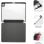 Subblim Clear Shock Case Funda Negra para iPad Pro 12.9"