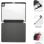 Custodia Subblim Clear Shock Custodia nera per iPad Pro 12,9"