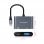 Nanocable HDMI-Buchse auf VGA-Buchse-Konverter, 15 cm, Grau