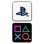 Pyramiden-Emaille-Pin-Set mit PlayStation-Symbolen