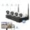 Kit telecamera di sorveglianza WiFi Nivian 2K con registratore 8CH e 8 telecamere esterne impermeabili + 2TB