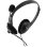 Auriculares Nilox con cable Jack 3.5 mm, micrófono ajustable, uso oficina, color negro