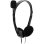 Auriculares Nilox con cable Jack 3.5 mm, micrófono ajustable, uso oficina, color negro