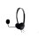 Auriculares Nilox con cable Jack 3.5 mm, micrófono ajustable, uso oficina, color negro