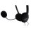 Auriculares Nilox con cable Jack 3.5 mm, micrófono ajustable, uso oficina, color negro