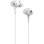Auriculares Sunstech Pops con cable Jack 3,5 mm In-Ear para música con micrófono blanco