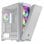 Nfortec Krater X Vetro temperato USB 3.0 ARGB Bianco