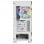 Nfortec Krater X Vetro temperato USB 3.0 ARGB Bianco
