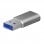 AISENS A108-0677 changeur de genre de câble USB Type-C USB Type-A Gris