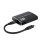 Adaptador USB-C a Doble HDMI Gembird A-CM-HDMIF2-01 4K 60Hz Negro