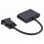 Gembird A-VGA-HDMI-02 Adapterkabel (VGA-Stecker auf HDMI/VGA-Buchse), 0,15 m, Schwarz