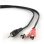 Cable de Audio Gembird 3.5mm a 2xRCA Macho/Macho 2.5m