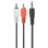 Cable de Audio Gembird 3.5mm a 2xRCA Macho/Macho 2.5m