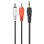 Cable de Audio Gembird 3.5mm a 2xRCA Macho/Macho 2.5m