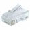 Gembird LC-8P8C-002/100 connecteur de fils RJ-45 Transparent