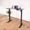 TooQ TQESSD22-BK Origami Mesa de Escritorio Eléctrica Ajustable Elevable Negra
