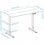 TooQ TQESSD22-BK Origami Mesa de Escritorio Eléctrica Ajustable Elevable Negra
