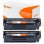 Pccom Essential HP Q2612A Tóner Compatible Negro Pack 2