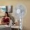 Ventilateur sur pied Innovagoods Freshinn 45W blanc