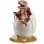 Noble Collection Jurassic Park Ei mit Baby Velociraptor