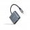 Nanocable USB-C-zu-HDMI/VGA/USB3.0/PD-Konverter 15 cm Grau