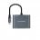 Nanocable USB-C auf 2xHDMI/USB2.0/PD Konverter 15 cm Grau
