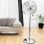 Ventilateur Cecotec EnergySilence 620 Retrostyle 50W 16" chrome oscillant 4 pales