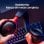 Auriculares HyperX Cloud III com fio USB-C/USB-A/Jack 3.5mm Gaming Com Cancelamento de Ruído Preto/Vermelho