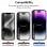 OcioDual Protector de Pantalla Cristal Templado Premium 9D Borde Negro para Iphone 14 Pro Max