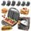 Camry CR 3057 Sandwich Maker Waffle Grill con piastre intercambiabili