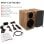 Vulkkano A5 ARC Enceintes de monitoring actives Bluetooth 100W Marron
