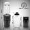 Duronic BL510 Mini Batidora Eléctrica con Botella de 570ml 500W Negra