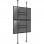 Kimex Supporto Pavimento-Soffitto per 2 TV 50"-100" Altezza 300cm VESA 800x600 Max. 90Kg