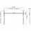 Kimex Supporto Fisso a Parete per TV 37''-70'' VESA 600x400 Max. 40Kg