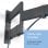 Vogel's TVM 3843 Support mural pivotant/inclinable pour TV 55"-100" VESA 400x600 Max 55Kg