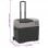 vidaXL Geleira Portátil com Rodas e Adaptador de Corrente 12-24V/100-240V 40L Preto/Cinzento
