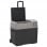 vidaXL Réfrigérateur portable avec roulettes et adaptateur secteur 12-24V/100-240V 30L Noir/Gris