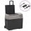 vidaXL Réfrigérateur portable avec roulettes et adaptateur secteur 12-24V/100-240V 30L Noir/Gris